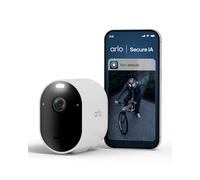 Arlo Pro 6, Caméra de Surveillance WiFi Extérieure sans Fil 2K+ HDR, Détection par IA, Vision Nocturne Couleur, Audio bidirectionnel, Compatible avec Alexa, Essai Secure Inclus, 1 Caméra