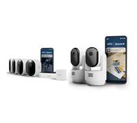 Arlo Pro 6 et Indoor PTZ Caméra de Surveillance WiFi Extérieure sans Fil 2K + HDR, Détection IA, Compatible avec Alexa, Essai Secure Inclus, 6 Caméras + Batterie supplémentaire et Chargeur Double