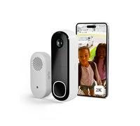 Arlo Sonnette vidéo 2K et carillon – Wi‑Fi, IA, vision nocturne couleur, audio bidirectionnel, Alexa