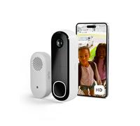 Arlo Sonnette HD Chime Carillon, Sonnette de Surveillance WiFi Exterieure sans Fil, Autonomie de 6 Mois, Capteur de Mouvement, Audio Bidirectionnel, Essai Secure Inclus, Blanc