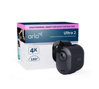 Arlo Caméra de surveillance extérieure Ultra 2 additionnelle 4K sans fil vision nocturne couleur Noir