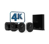 Arlo Ultra 2 Caméra de Surveillance extérieure, pack de 4 noir