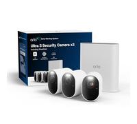 Arlo Ultra 3, Caméra de Surveillance WiFi, Vidéo 4K, 3 Caméras + Smarthub