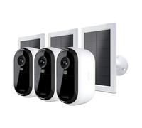 Arlo Caméra de surveillance Essential 3 2K (VMK3380-100EUS) - Pack 3 caméras + 3 panneaux solaires
