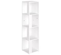 Armadio Angolare Bianco 33x33x132 cm in Truciolato