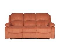 Best mobilier Canapé 3 places Armand relax électrique velours côtelé Terracotta
