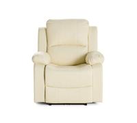 Bestmobilier Fauteuil relax électrique Armand en simili Beige
