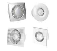 Ventilateur Ventilateur de salle de bain Ventilateur de plafond Ø 100, 120, 150 mm Ventilateur mural WA 150 H- Capteur d'humidité - Humidité d'enclenchement réglable par le client