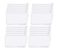 Armastuse 20 Pièces 6 Trous Classeur Pochette Dossier en Plastique étanche,Pochettes Classeur A5 Plastique Pochette Budget Enveloppes Budget pour Documents Espèces Cartes de Crédit