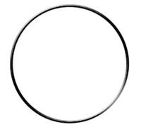 Armature Abat-Jour Cercle Cuivré Diamètre 40 Cm