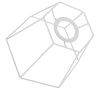 Armature D’abat-jour Vintage en Métal Blanc pour DIY Maison