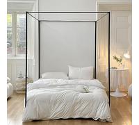 Armature de lit pour auvent d'angle, support en métal réglable pour moustiquaire et filet de lit, convient pour lit double pour décoration de chambre à coucher
