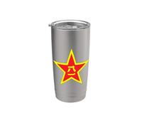 Armée de Libération Populaire de Chine PLA Armée Star Emblème Forces Armées Gobelet isotherme en acier inoxydable double paroi