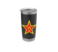 Armée de Libération Populaire de Chine PLA Armée Star Emblème Forces Armées Gobelet isotherme en acier inoxydable double paroi