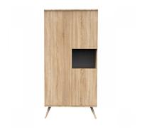 Sauthon Armoire Seventies 3 portes 1 niche en bois Marron TU