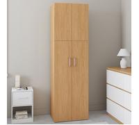 IDMarket - Armoire 2 Portes Juliana Bois penderie 50 cm avec étagère