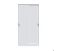 Armoire 2 portes coulissantes 100x50x200 cm blanc