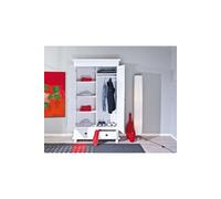 Armoire 2 Portes en Bois Coraze 199cm Blanc