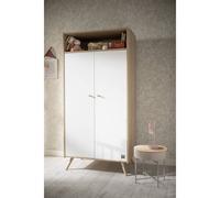 Armoire 2 Portes Et 1 Niche Access Bois Blanc - Sauthon Meubles