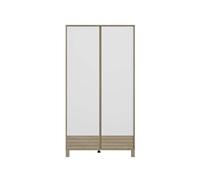 Armoire 2 Portes Nino Chêne & Blanc TU