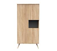Armoire 3 Portes 1 Niche En Bois - Seventies Marron TU