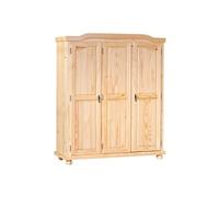 Armoire 3 Portes en Bois Cardaillac 150cm Naturel
