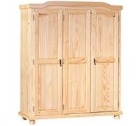 Armoire 3 Portes en Bois Cardaillac 150cm Naturel Beige G