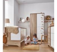 Galipette Armoire 3 portes Sacha – Finition chêne – 98×57×185 cm