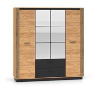 Armoire 4 portes 2 tiroirs Petits-meubles - Solal - 200 x 58 x 210cm - Bois