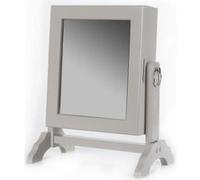 Armoire à bijoux avec miroir inclinable - Taupe - Rangement 54 bijoux Marron G