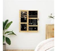 vidaXL Armoire à bijoux Mural avec miroir 30 x 8,5 x 67 cm