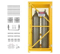 Armoire à bouteilles de gaz SucceBuy 787 x 762 x 1 650 mm, cage de stockage pour 9 bouteilles en acier au carbone, équipée d'une chaîne, d'un cadenas et de clés, adaptée au propane, à l'oxygène et à l