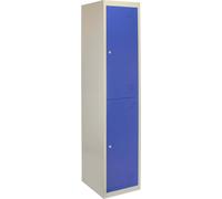 armoire à casiers 2 portes Vestiaire bleu