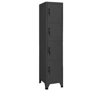 vidaXL Armoire à casiers Anthracite