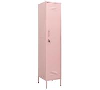 vidaXL Armoire à casiers 336256 Rose 35x46x180 cm Acier