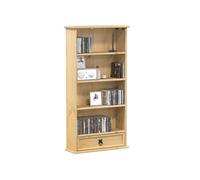 Armoire à CD Corona 52x17,5x103 cm bois de pin massif