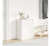 Armoire à chaussures blanc 57x34x76 cm bois d ingénierie
