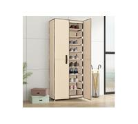 vidaXL Armoire à chaussures Crème 60x30x166 cm Tissu 337260