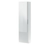 Armoire à chaussures en panneaux de particules mélaminé avec miroir - Longueur 50 x Profondeur 22 x Hauteur 180 cm