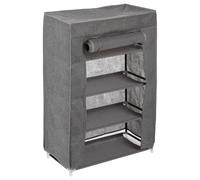 Armoire à chaussures en tissu capacité 12 paires - Gris foncé