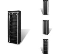 Armoire à chaussures Étagère à chaussures 8 couches 57 x 29 x 162 cm - Étagères à chaussures & armoires à chaussures