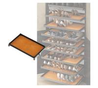 Armoire à chaussures extractible, étagère de rangement à porte coulissante à fermeture douce pour armoire de cuisine, économiseur d'espace compact avec étagères