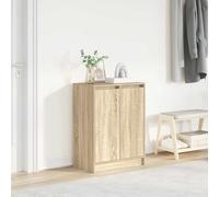 Armoire à chaussures gris béton 57x34x76 cm bois d'ingénierie vidaXL