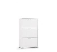 ARMOIRE À CHAUSSURES SINGULE 3 ABATTANTS BLANCHE