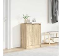 Armoire à chaussures - VIDAXL - Chêne Sonoma - 2 portes - 1 tiroir - 8 étagères
