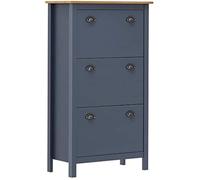vidaXL Armoire à chaussures Hill Gris