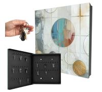 Armoire à clés 30x30x5 cm Composition Circulaire Porte Gauche Noir