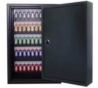 Armoire à clés 80 clés, serrure à clés 2 fournies - Dim : L 45 x H 38 x P 8 cm, coloris gris, foncé G