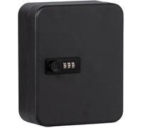 Armoire à clés - BEIJIYI - Modèle avec code numérique - 20 crochets - Tôle d'acier - Noir mat