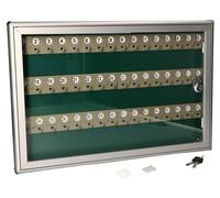 Armoire à clés KOTARBAU® pour fixation murale, 48 clés, couleur argent